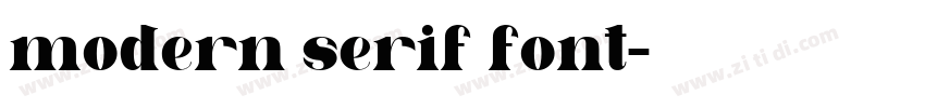 modern serif font字体转换